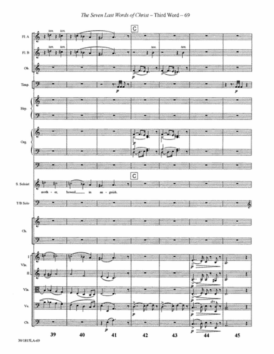 The Seven Last Words of Christ - Conductor's Score
