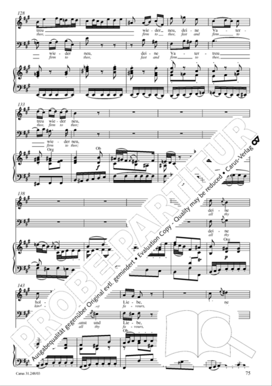 Christmas oratorio (Weihnachtsoratorium, Teile I-III) 4-Part scores gallery preview page 80