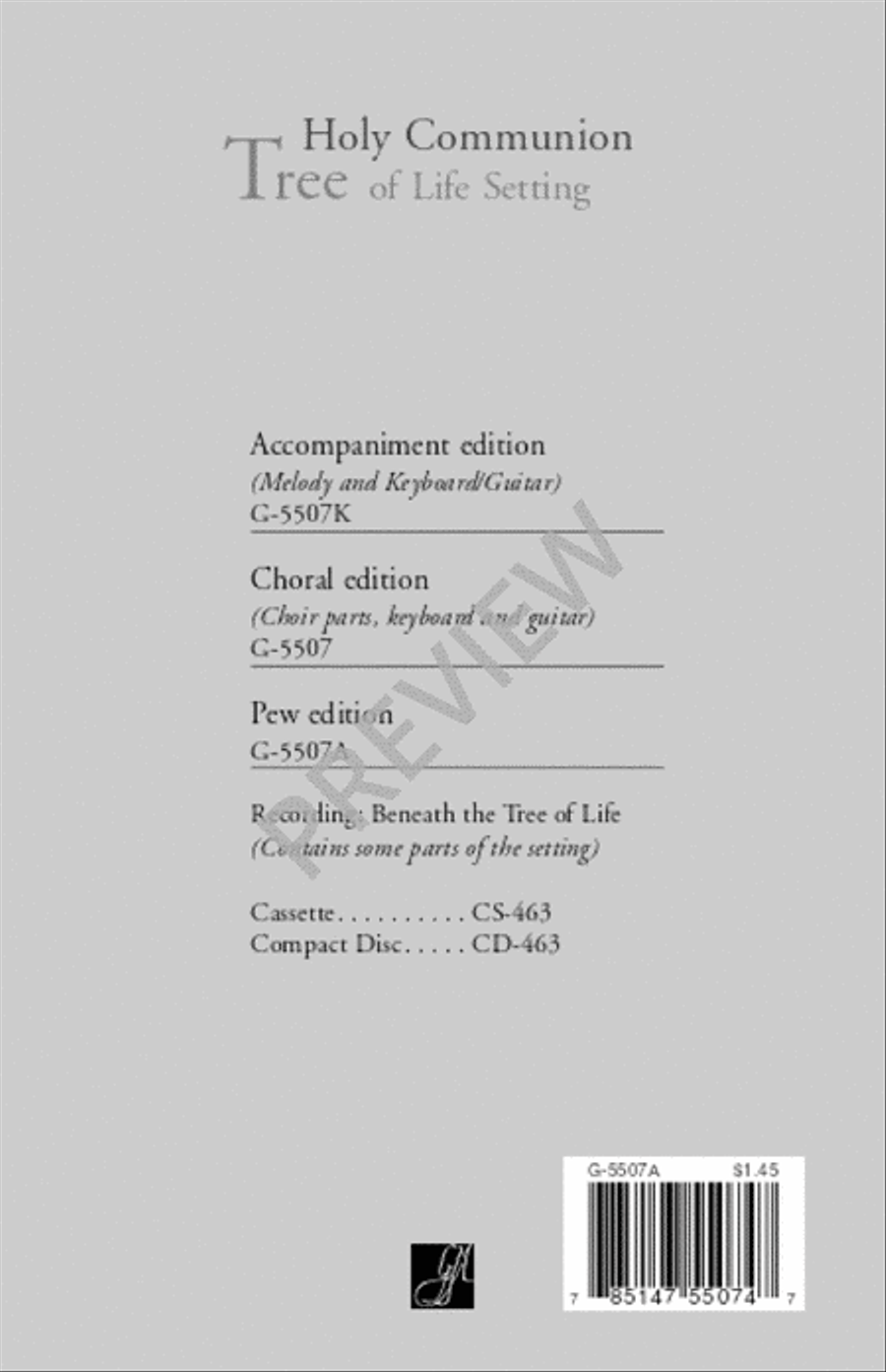 Tree of Life Setting, Holy Communion - Assembly edition Unison Choir scores gallery preview page 21