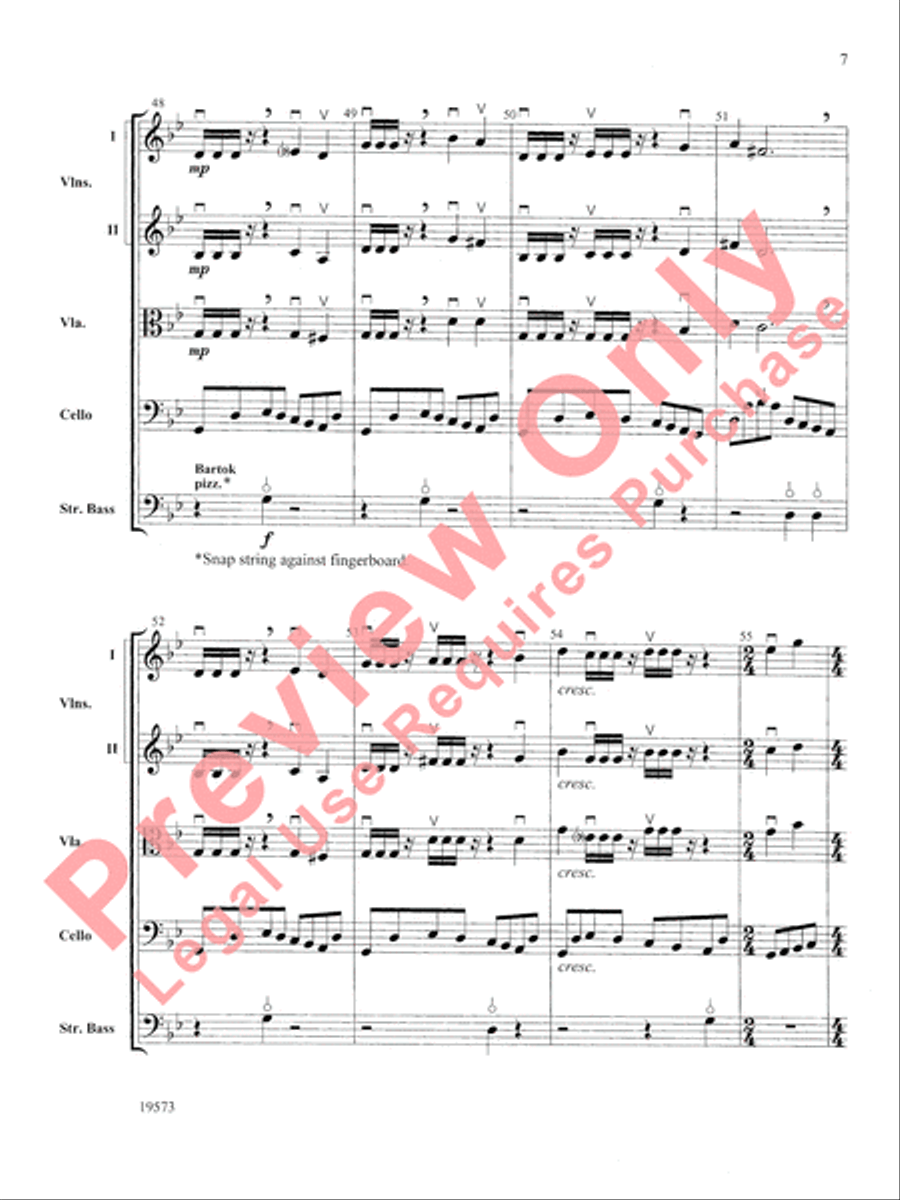 Rosin Eating Zombies from Outer Space String Orchestra scores gallery preview page 8