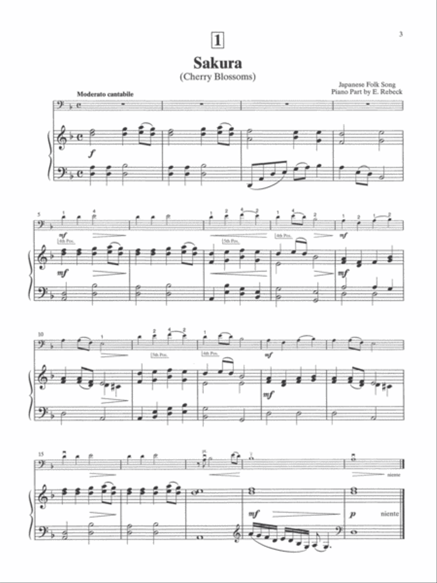 Suzuki Bass School, Volume 2 String Methods scores gallery preview page 4