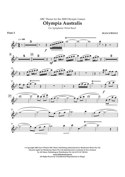 Olympia Australis (Symphonic Wind Band) - Flute 2