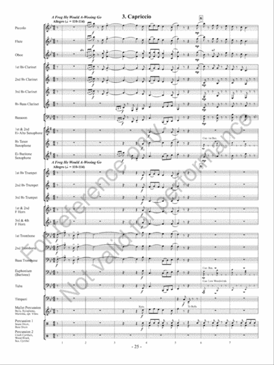Yorkshire Folk Song Suite Concert Band scores gallery preview page 26