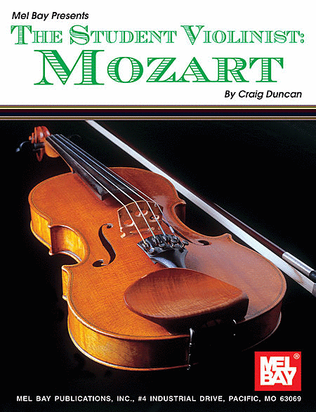 Book cover for The Student Violinist: Mozart