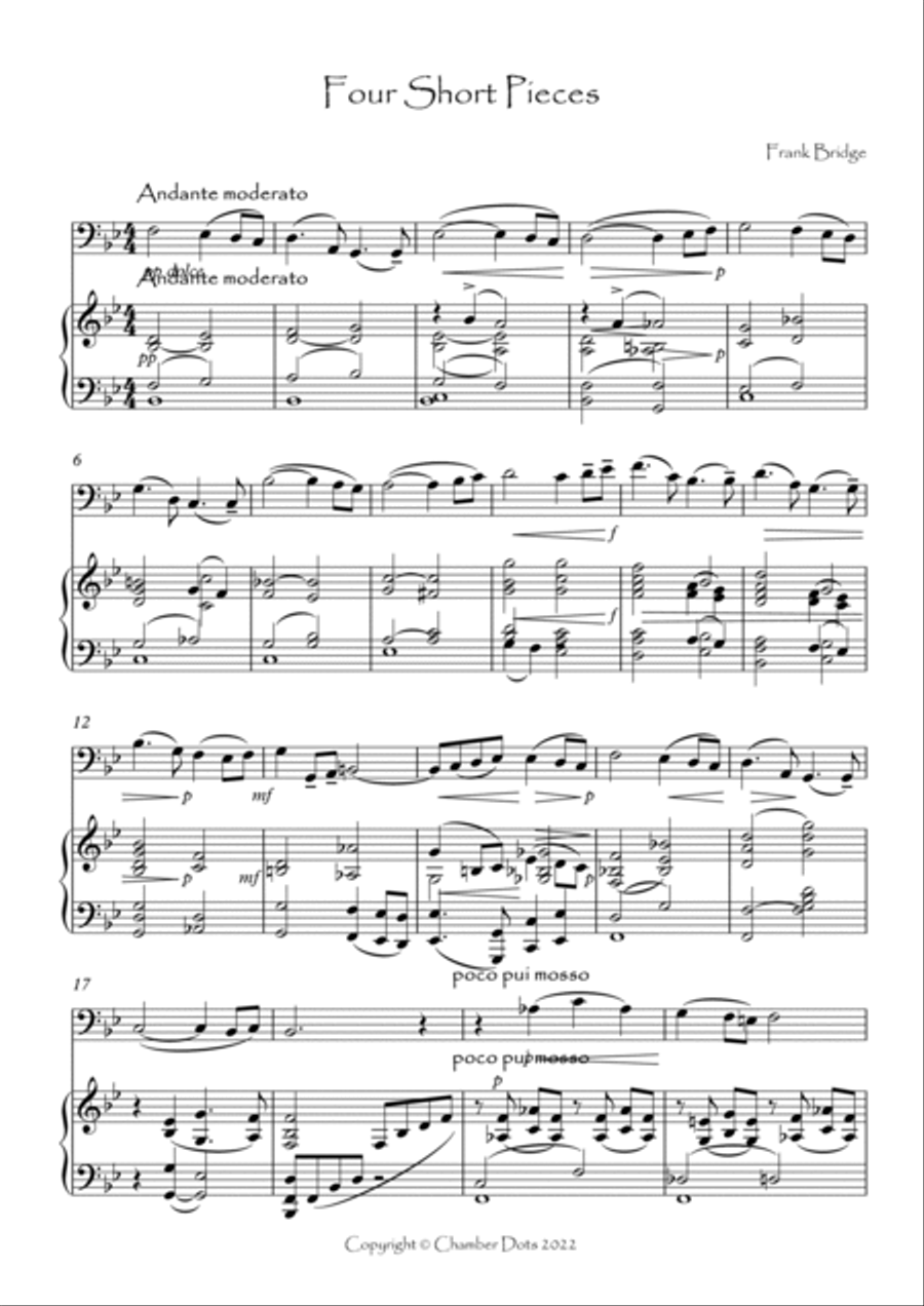 Four Short Pieces Bassoon scores gallery preview page 2