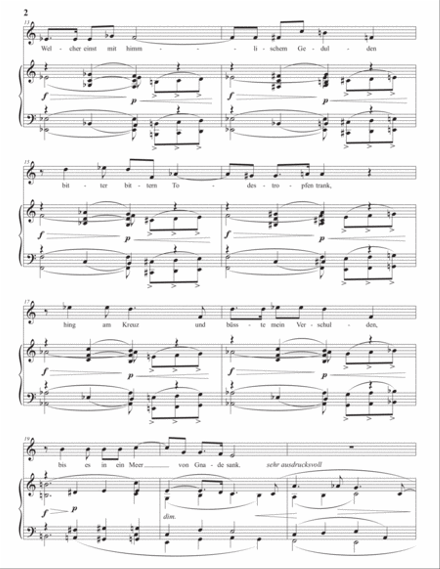 WOLF: Wo find' ich Trost (transposed to A minor) Voice scores gallery preview page 3