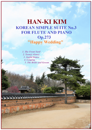 Book cover for Korean Simple Suite No.3 "Happy Wedding" (For Flute and Piano)