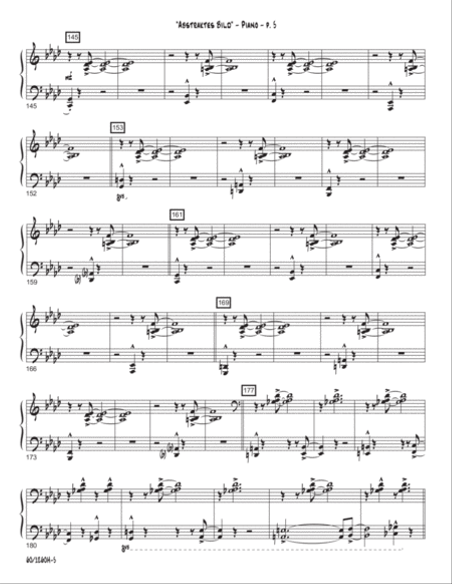 Abstraktes Bild (Abstract Image) Jazz Ensemble scores gallery preview page 5