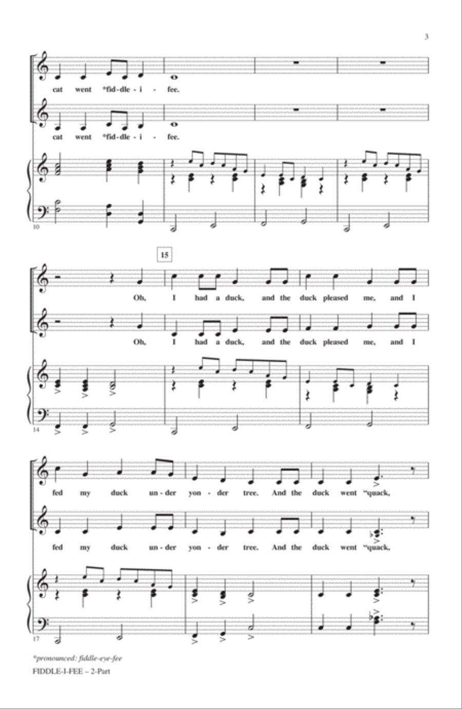 Fiddle-I-Fee 2-Part scores gallery preview page 2