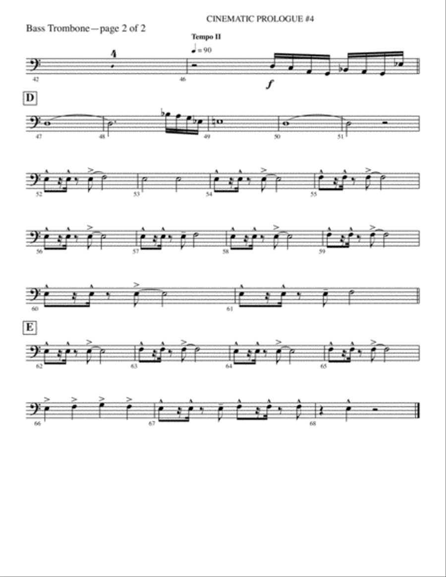 CINEMATIC PROLOGUE #4 Full Orchestra scores gallery preview page 4
