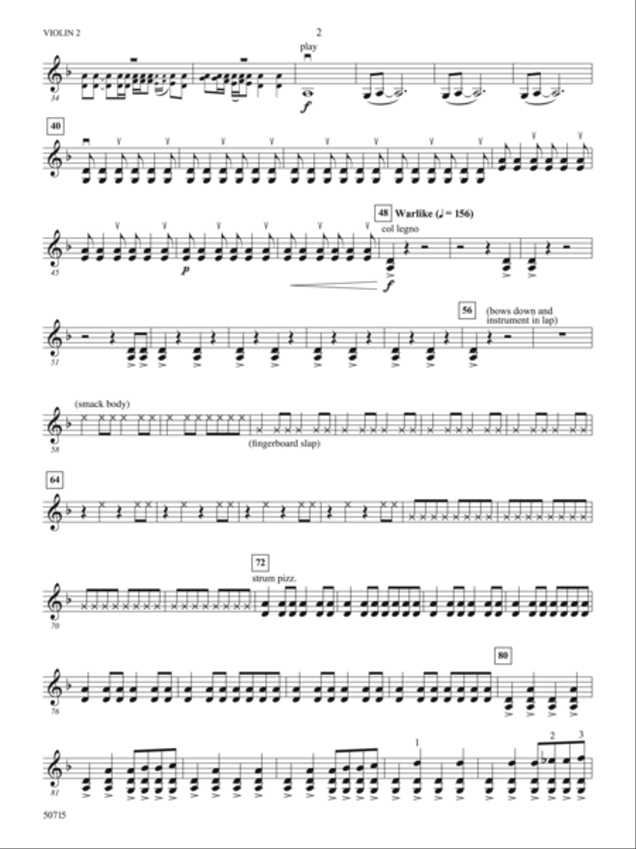 Battle: 2nd Violin String Orchestra scores gallery preview page 2