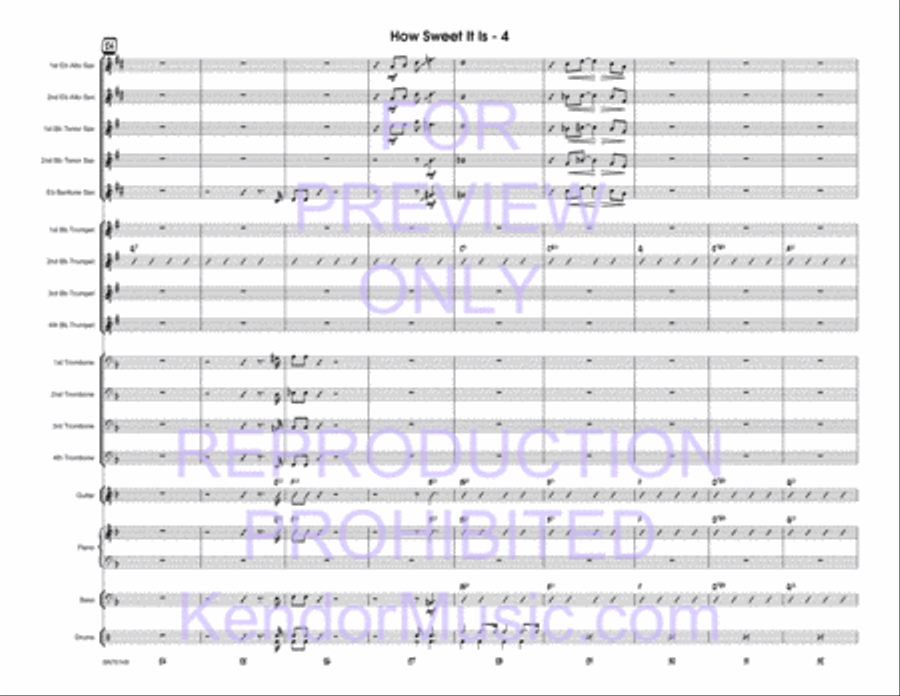 How Sweet It Is How Sweet It Is Jazz Ensemble scores gallery preview page 5