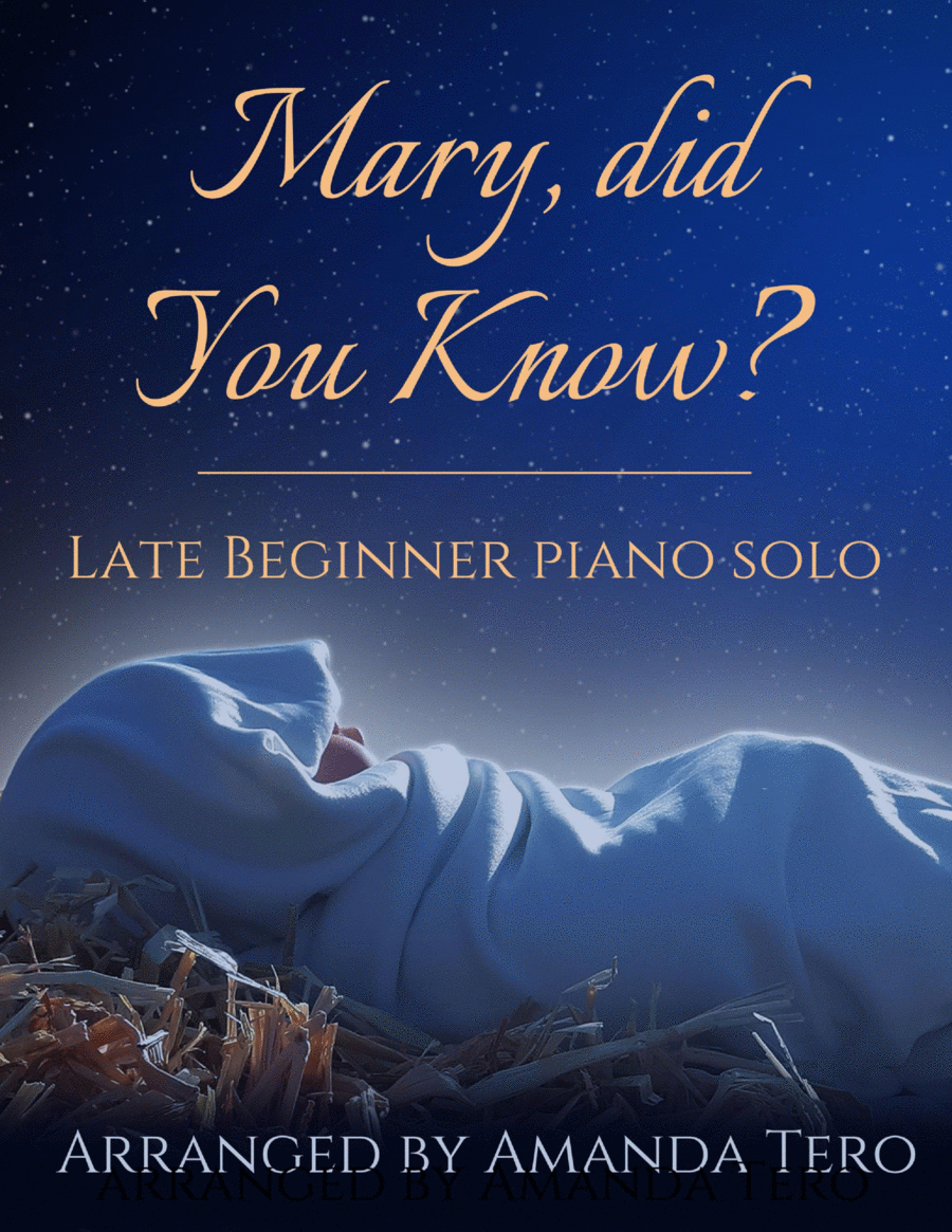 Mary, Did You Know? Easy Piano scores gallery preview page 1