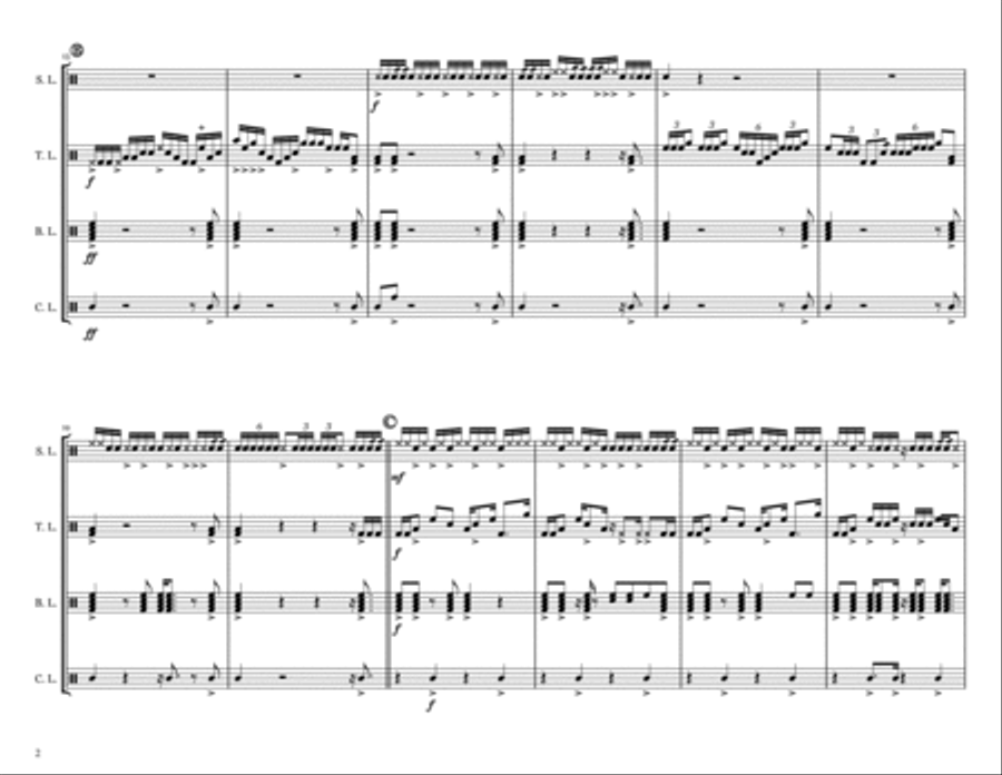 Line of Fire Marching Band scores gallery preview page 2