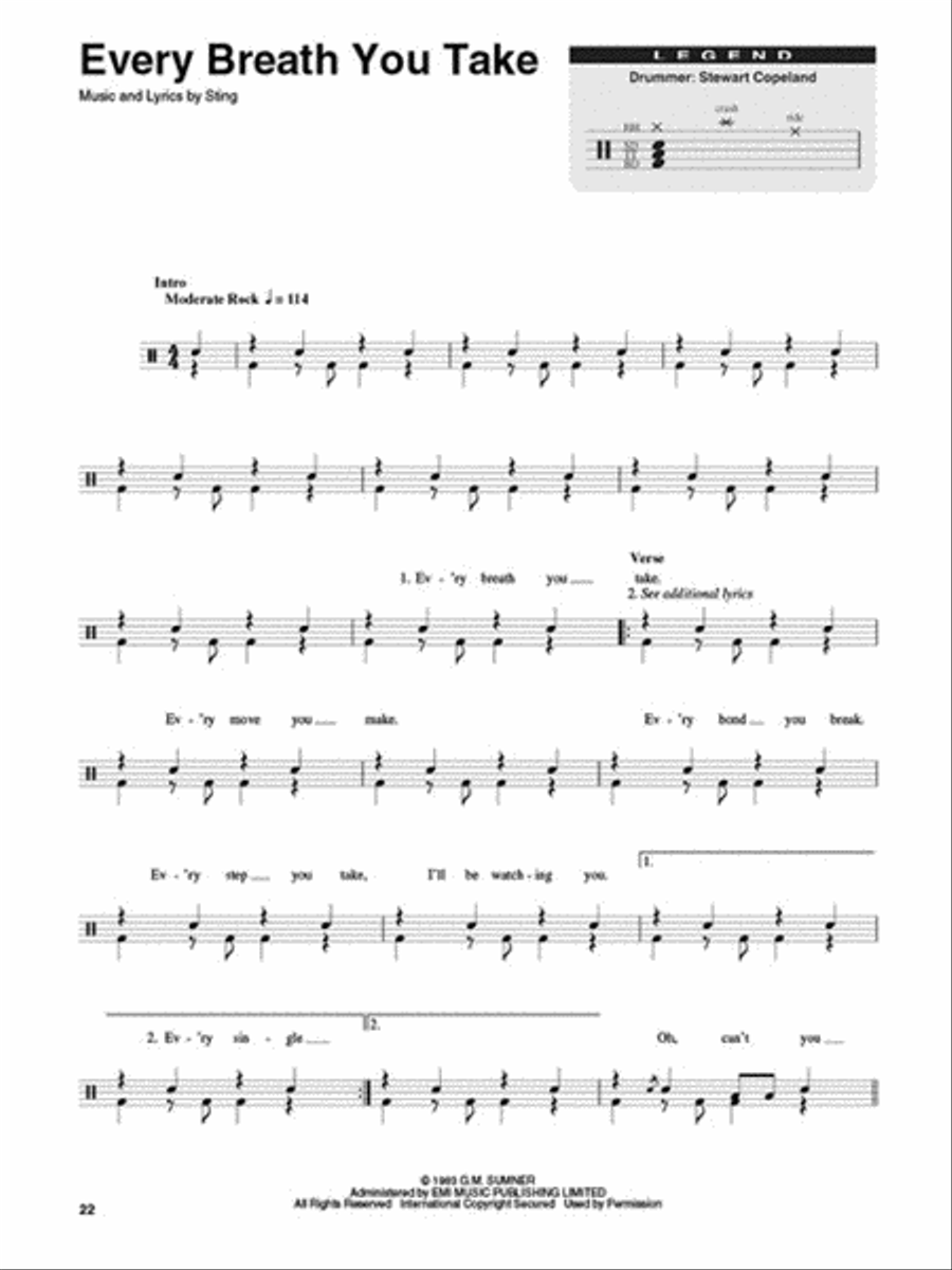 The Police Drums scores gallery preview page 4