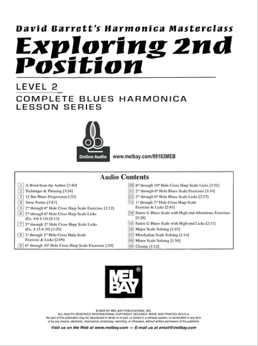 Exploring 2nd Position, Level 2 Harmonica scores gallery preview page 2