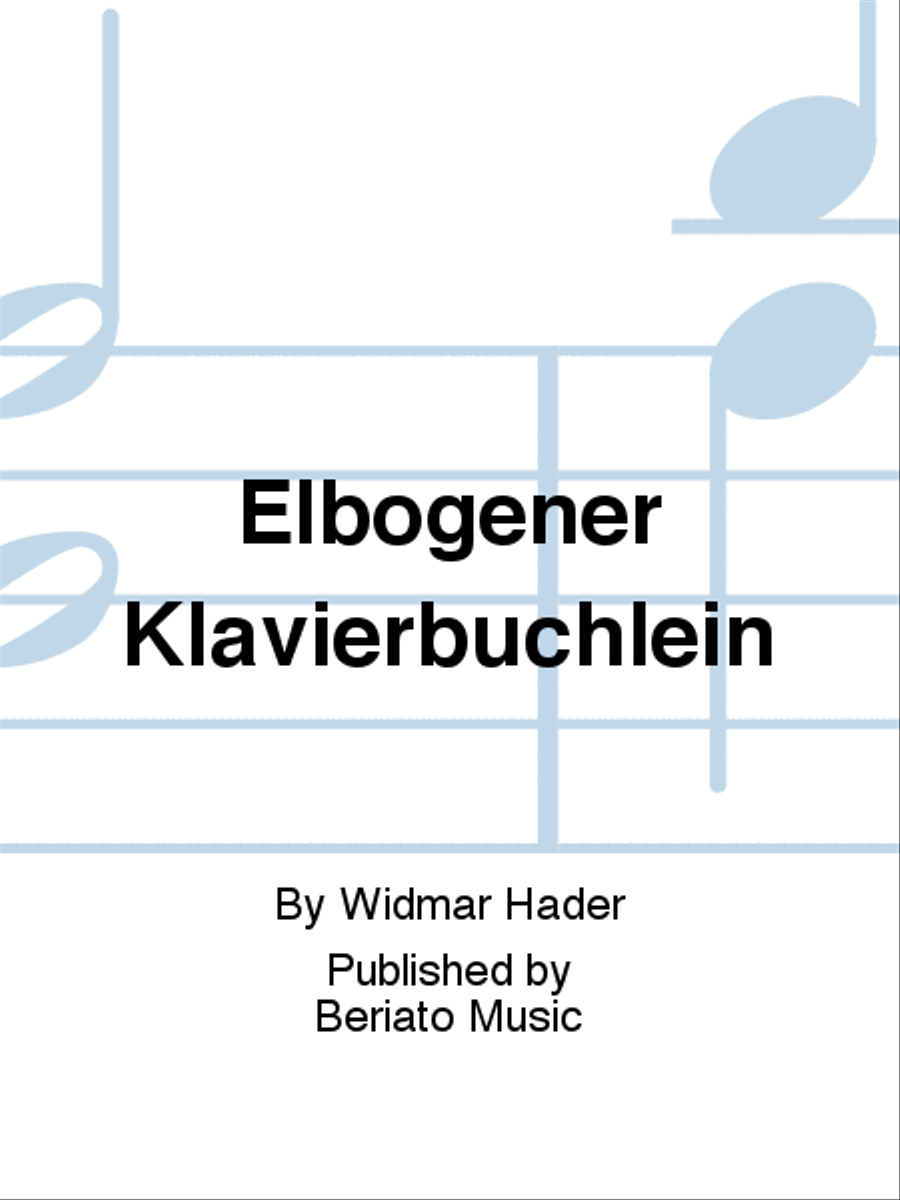 Elbogener Klavierbüchlein Piano Solo scores gallery preview page 1
