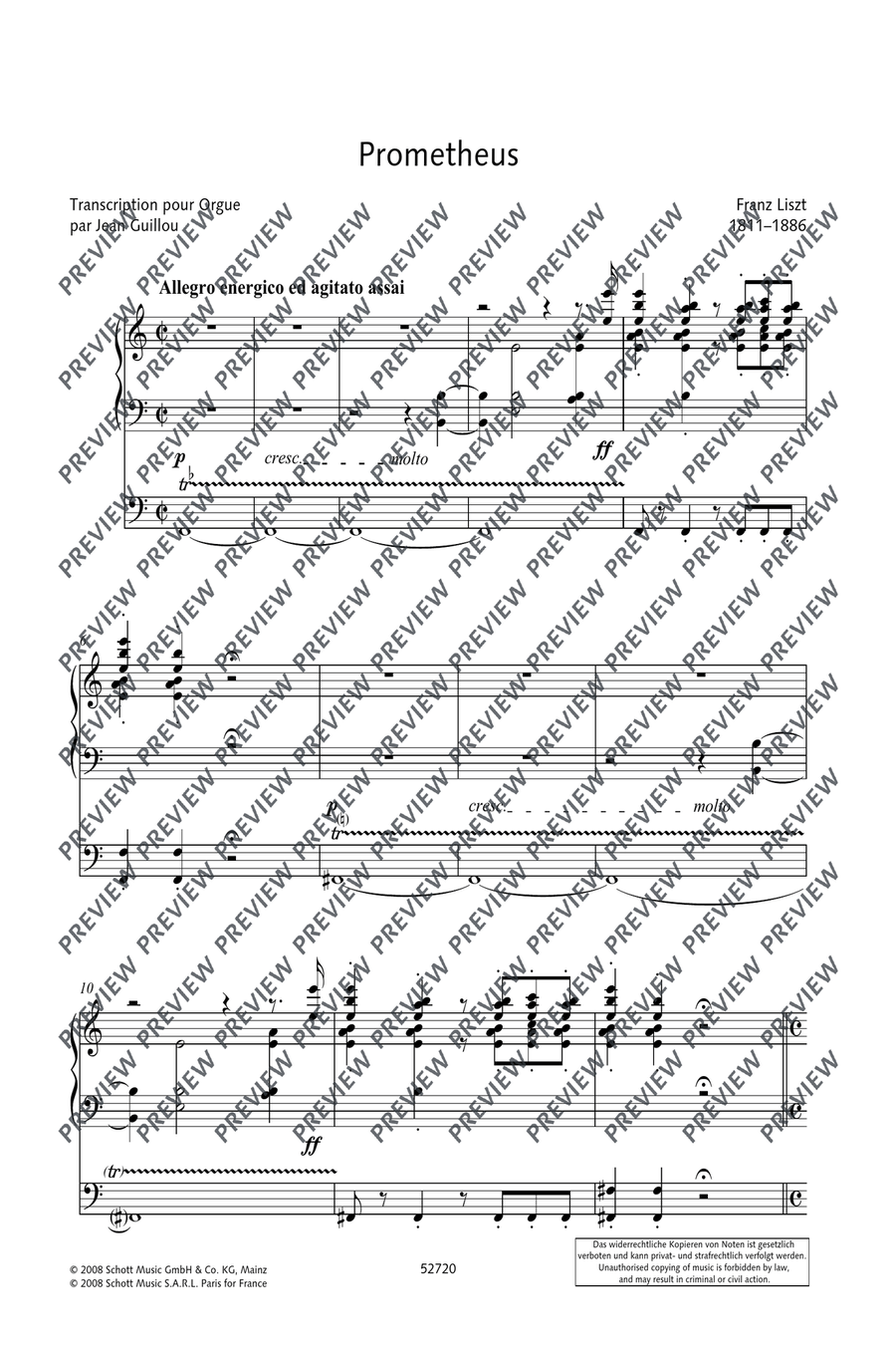 Prometheus Prometheus Organ scores gallery preview page 4