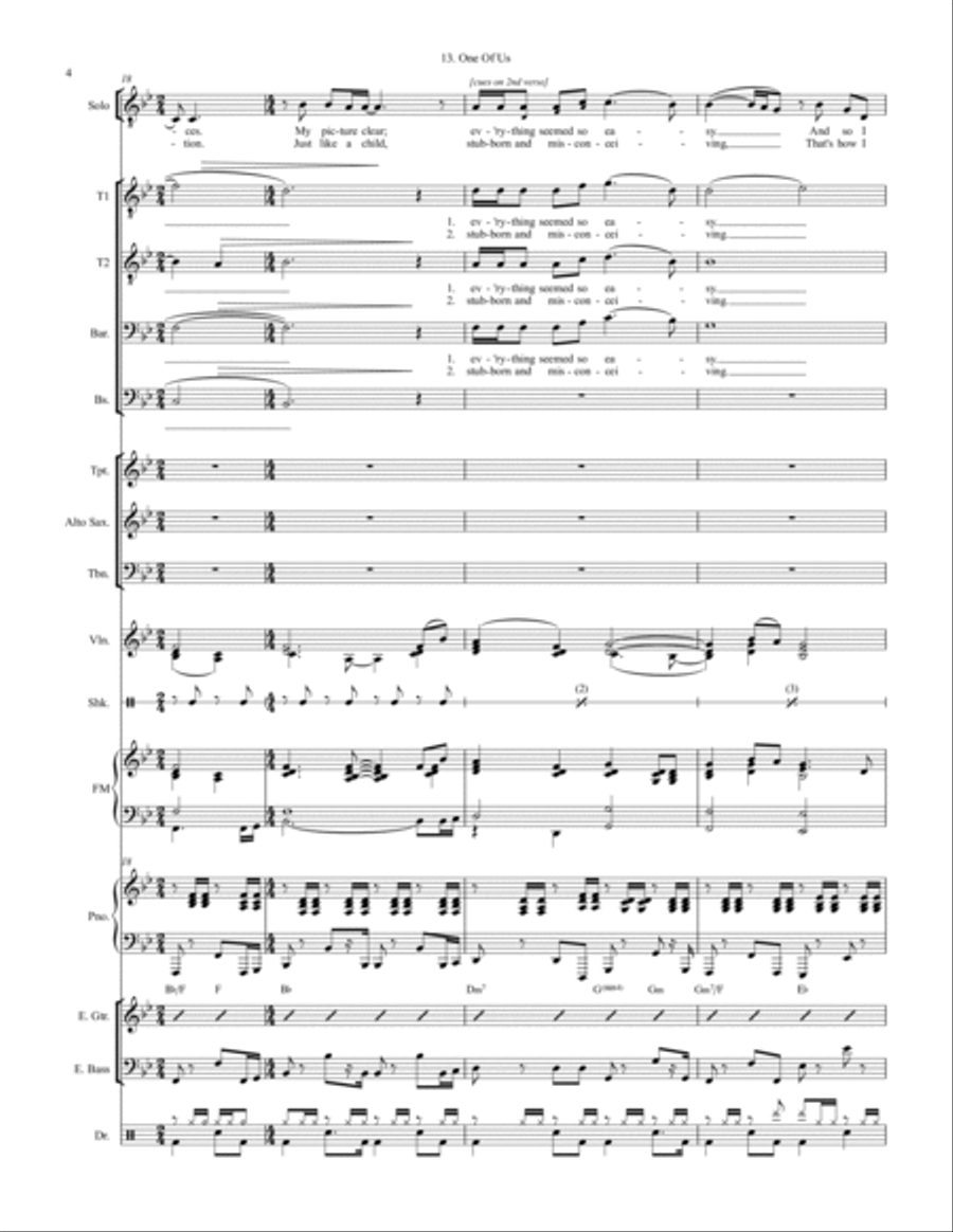 One Of Us Large Ensemble scores gallery preview page 4