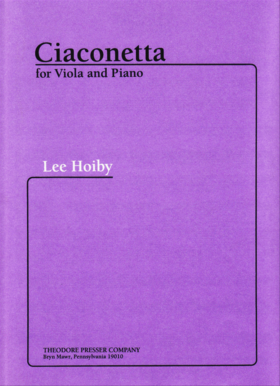 Ciaconetta Chamber Music scores gallery preview page 1
