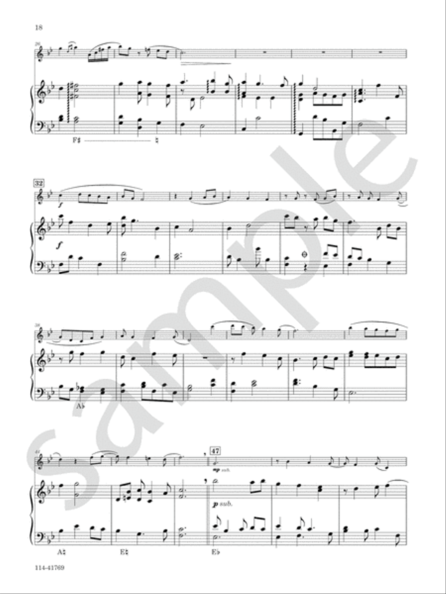 Serenade for Flute and Harp Chamber Music scores gallery preview page 10