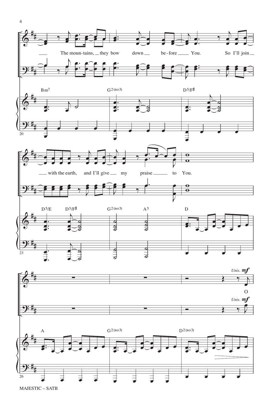 Majestic 4-Part scores gallery preview page 3