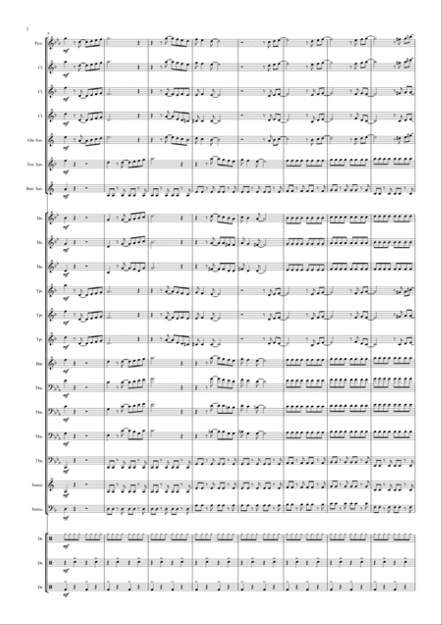 Pegasus Fantasy Marching Band scores gallery preview page 2