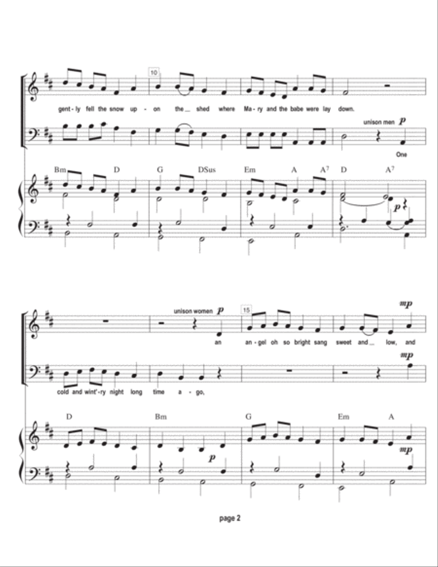 The Snow Carol The Snow Carol 4-Part scores gallery preview page 3