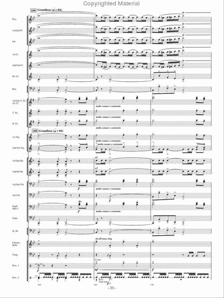 Broad Stripes and Bright Stars Concert Band scores gallery preview page 32