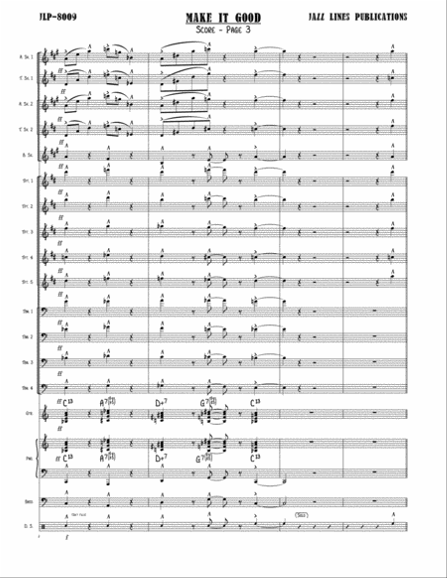 Make It Good Big Band scores gallery preview page 4