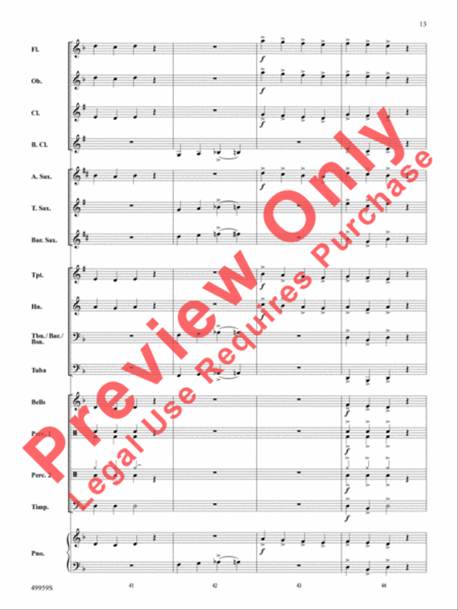 Creep It Real Concert Band scores gallery preview page 14