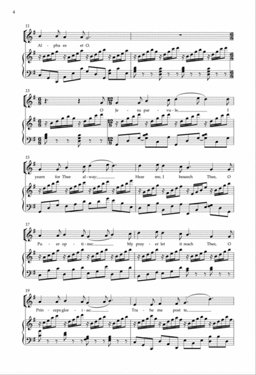 In dulci jubilo from Enchanted Carols Divisi scores gallery preview page 4
