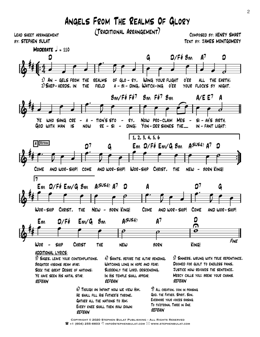 The Christmas Classics Fake Book (Bb Instruments) - Popular Christmas carols arranged in lead sheet Jazz Ensemble scores gallery preview page 6