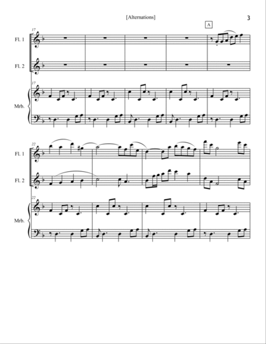 Alternations Woodwind Ensemble scores gallery preview page 3