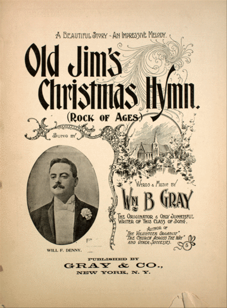 Old Jim's Christmas Hymn. Rock of Ages. A Beautiful Story. An Impressive Melody Voice scores gallery preview page 1