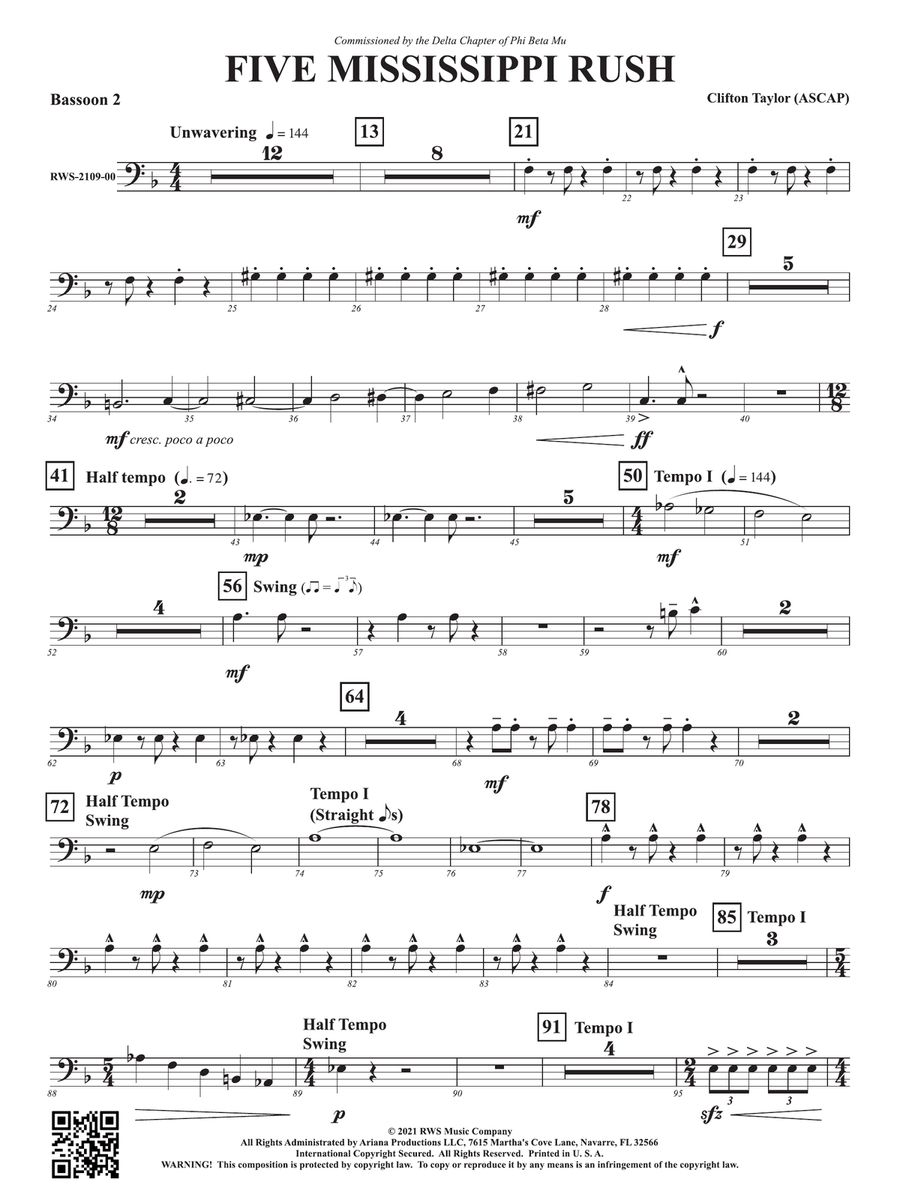 Five Mississippi Rush: 2nd Bassoon