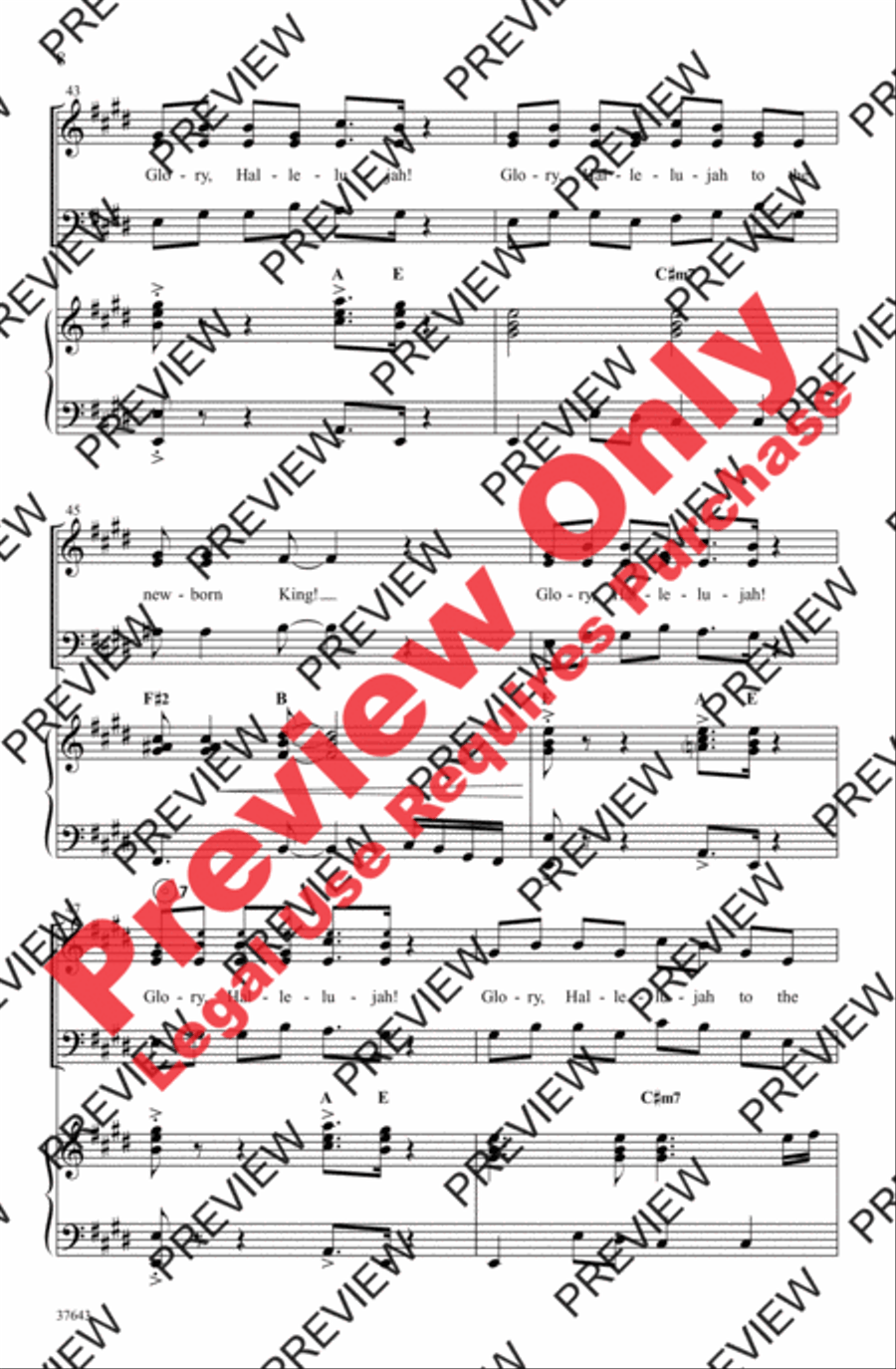 Christmas Glory Hallelujah 3-Part scores gallery preview page 19