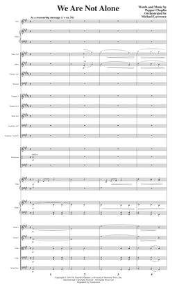 Book cover for We Are Not Alone - Score
