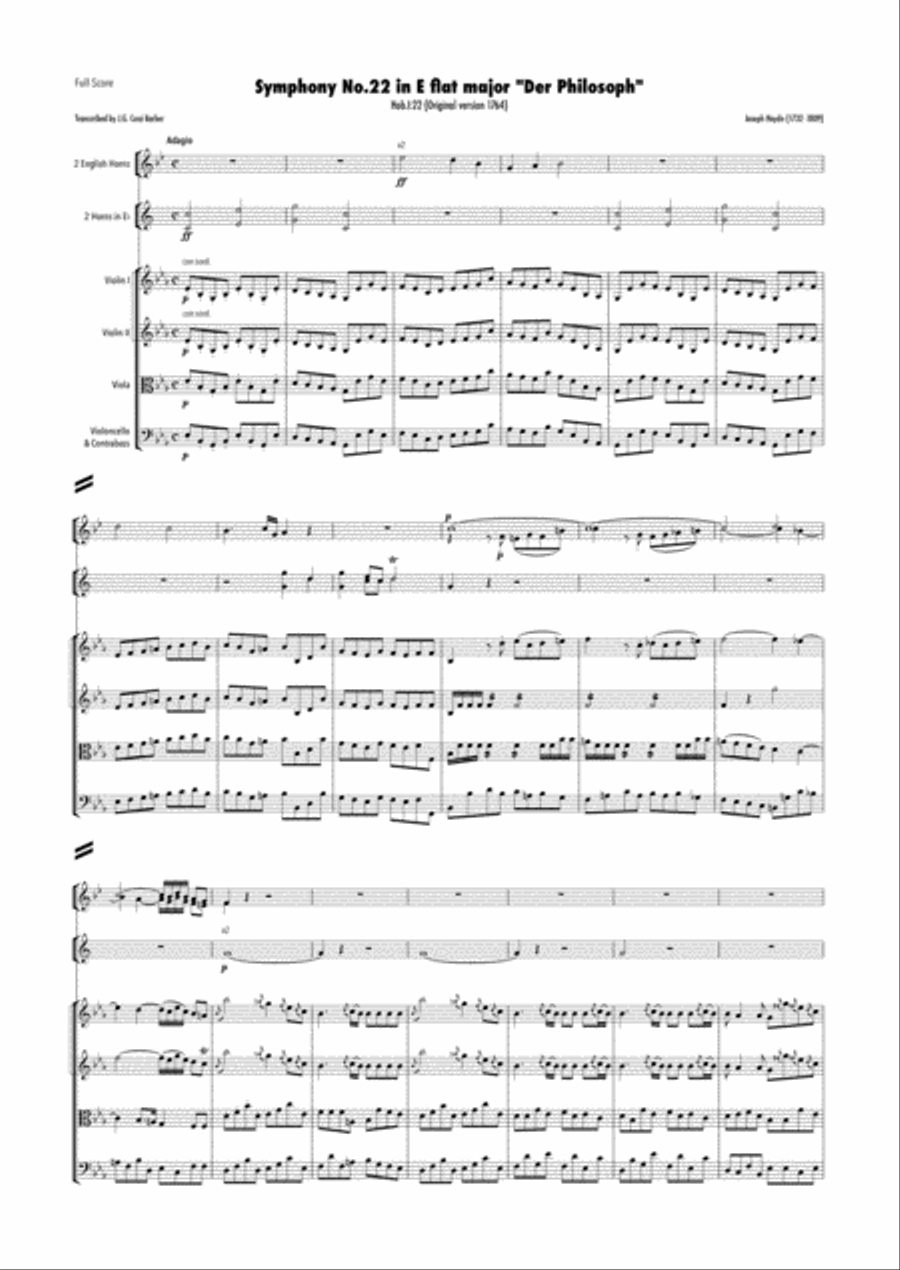 Haydn - Symphony No.22 in E flat major, Hob.I:22 