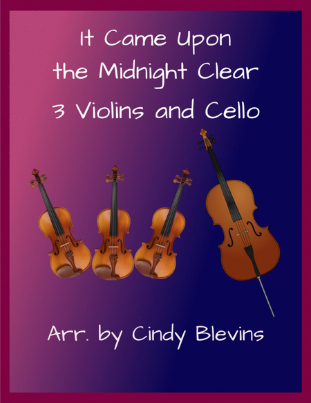 It Came Upon the Midnight Clear, for Three Violins and Cello image number null