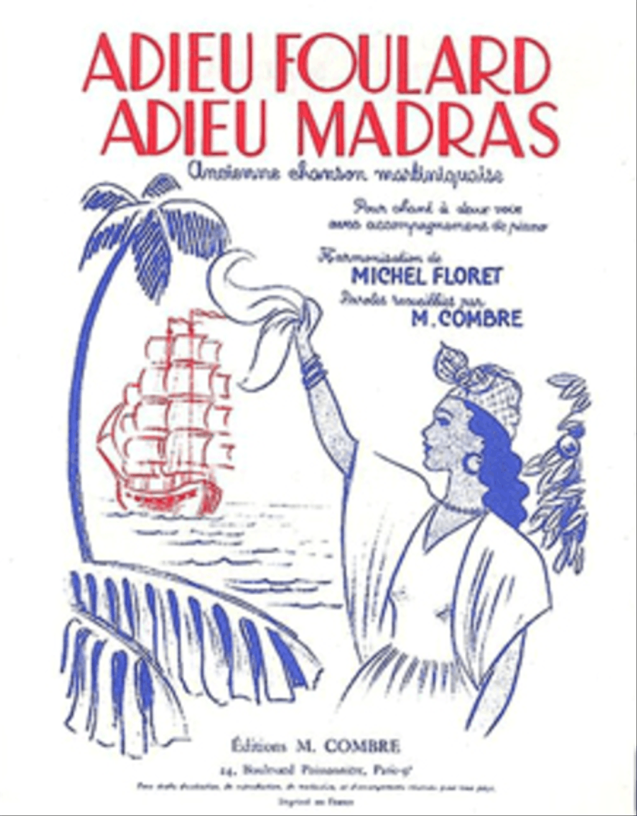 Adieu foulard adieu madras Piano Accompaniment scores gallery preview page 1