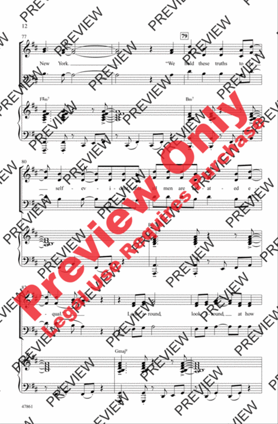 Hamilton Highlights 3-Part scores gallery preview page 12