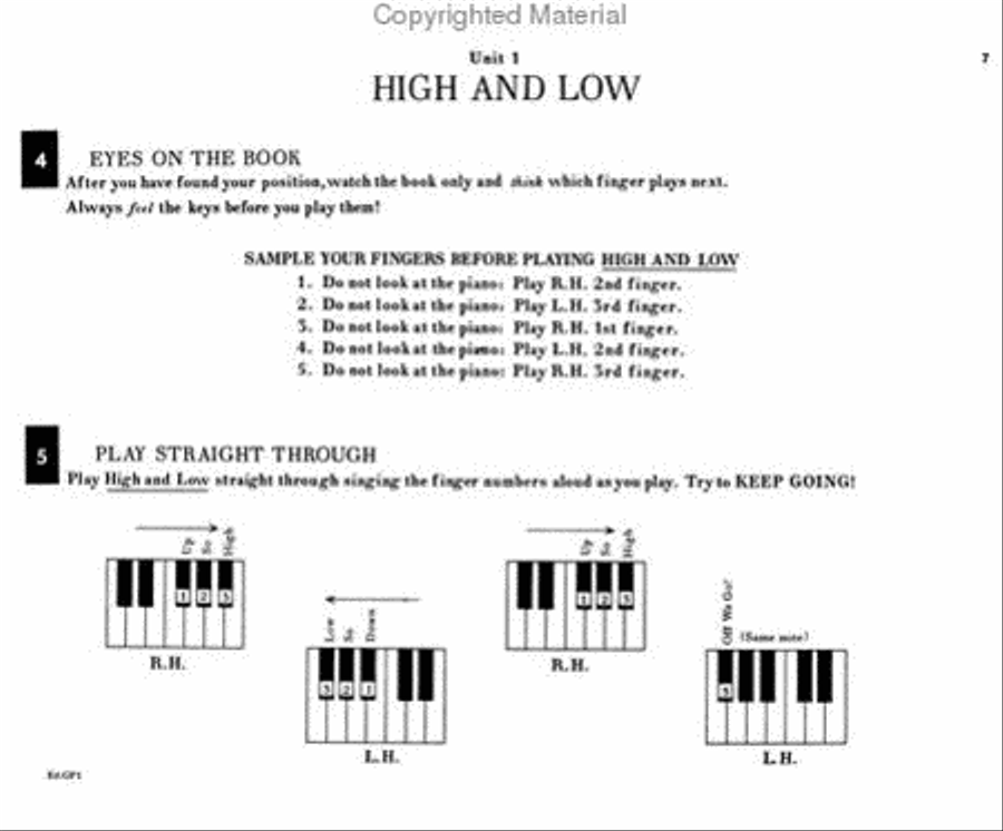 Pre Reading Experiences Of Music Through The Piano