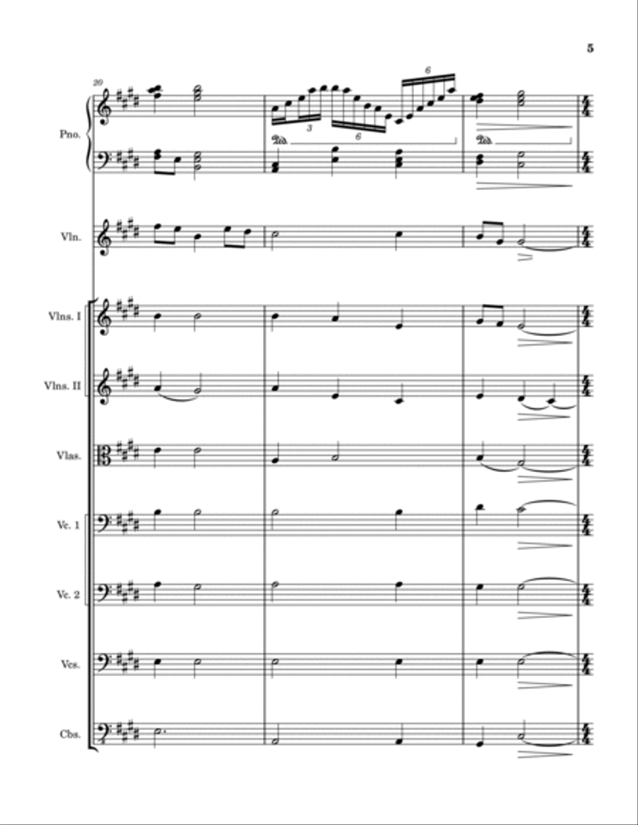 Sunset Ballad Chamber Music scores gallery preview page 5