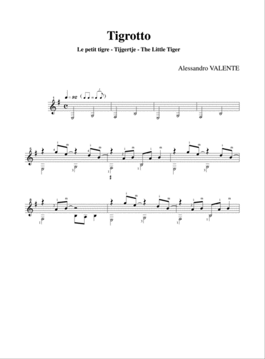 La Stanza dei Giochi for Solo Guitar Guitar Solo scores gallery preview page 2