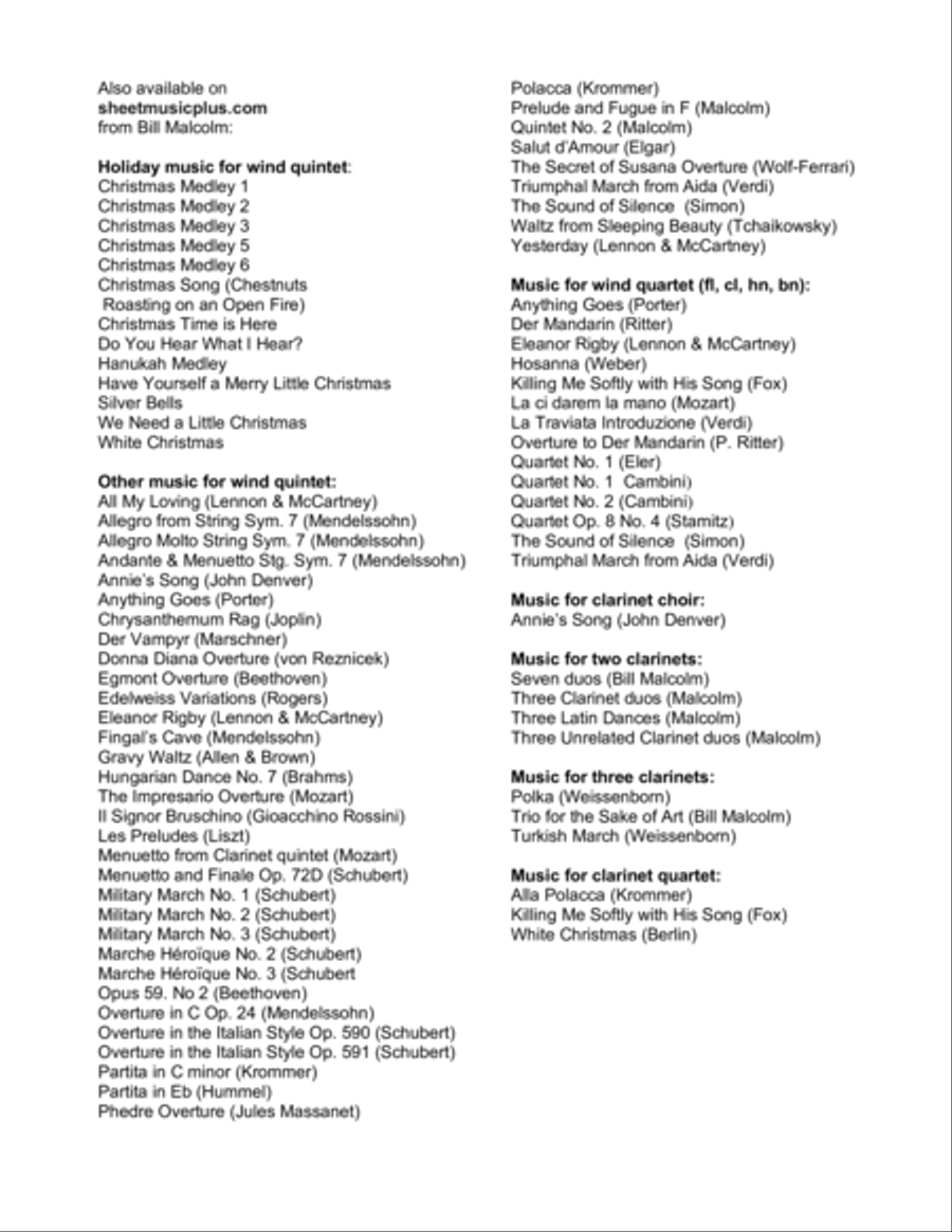 Polka for clarinet trio Clarinet Trio scores gallery preview page 4