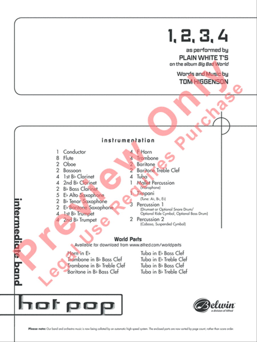 1, 2, 3, 4 1, 2, 3, 4 Concert Band scores gallery preview page 2