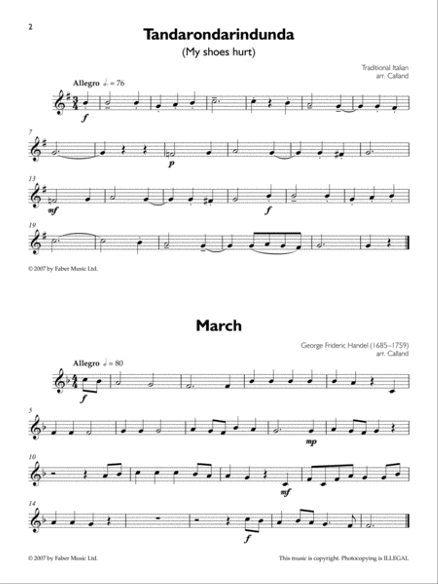 First Repertoire for Trumpet Cornet scores gallery preview page 3