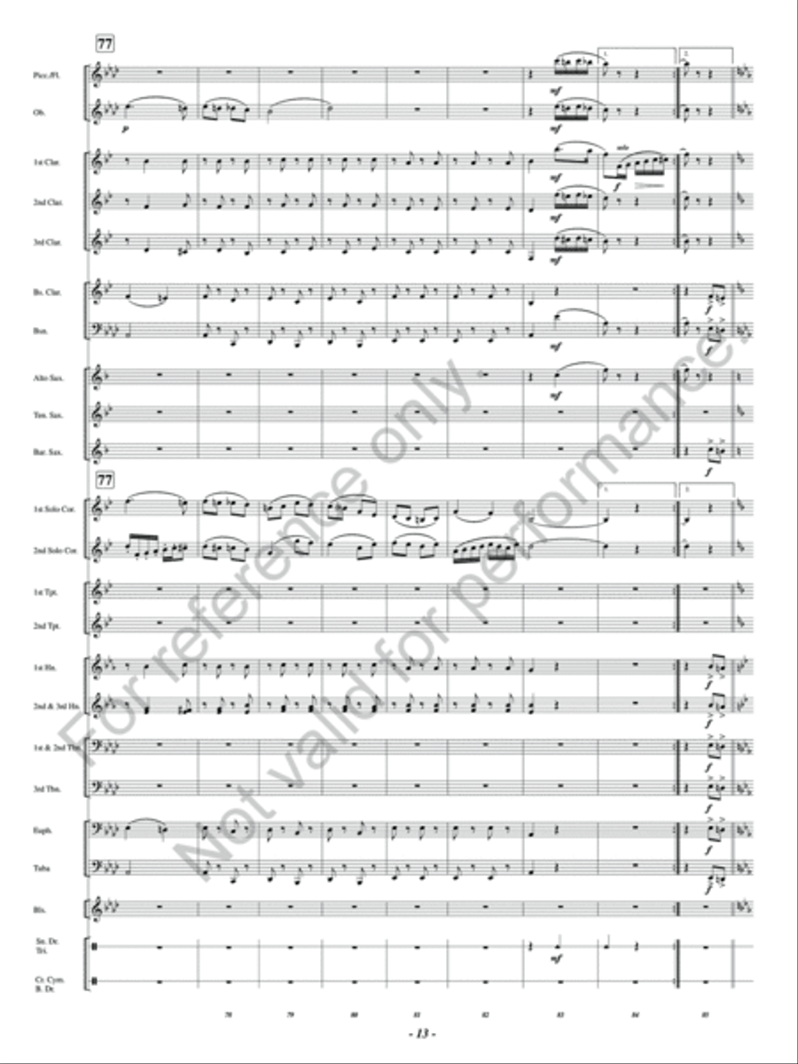 Side Partners Concert Band scores gallery preview page 14