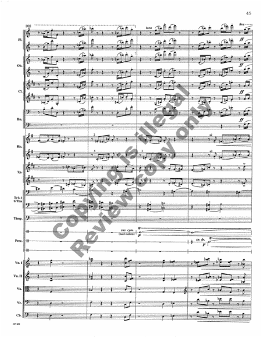 Symphony No. 1 Full Orchestra scores gallery preview page 149